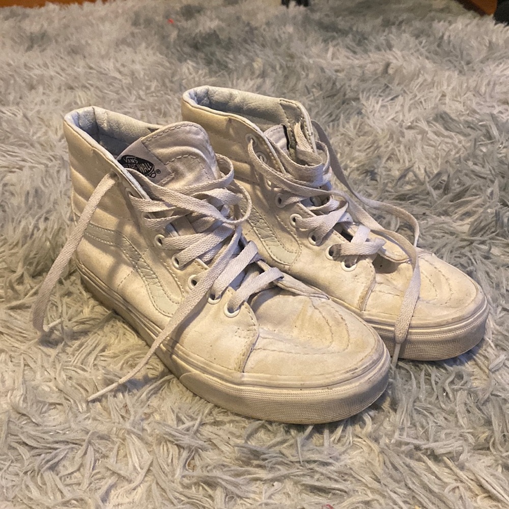 White high top vans